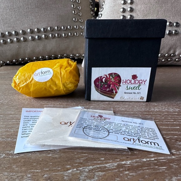 Art Form Object D’Art Trinket Boxes Lot of 4 Holiday Theme NIB Sealed in Tissue - Picture 7 of 10